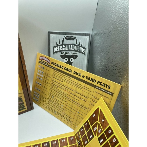 Deer In Headlights Family Strategy Dice Card Management Board Game Open Box Seal - Picture 6 of 8